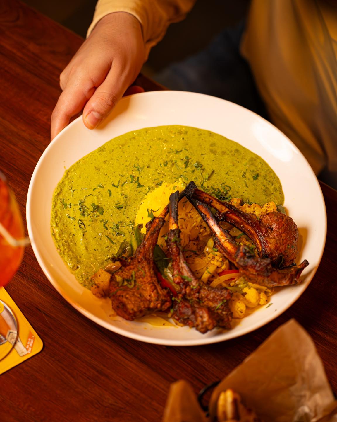Eat Lamb Chops At India Palace